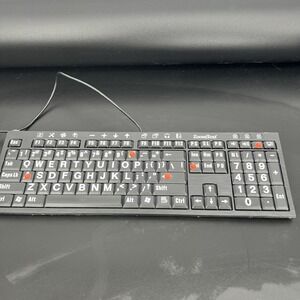 Logickeyboard ZoomText LXH JME7596H Wired Keyboard NEW Without Box